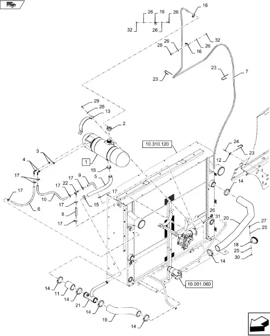 87555394 - Патрубок вод. охл. ДВС CR с 11г.в.